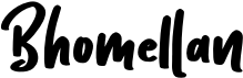 preview image of the Bhomellan font