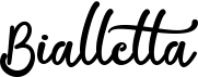 preview image of the Bialletta font