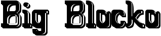 preview image of the Big Blocko font