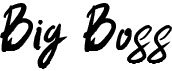 preview image of the Big Boss font