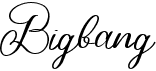 preview image of the Bigbang font