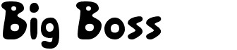 preview image of the Big Boss font