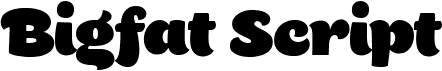 preview image of the Bigfat Script font