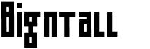 preview image of the Bigntall font