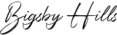preview image of the Bigsby Hills font