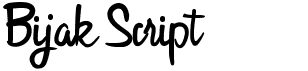 preview image of the Bijak Script font