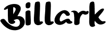 preview image of the Billark font