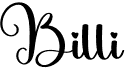 preview image of the Billi font