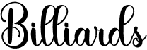 preview image of the Billiards font
