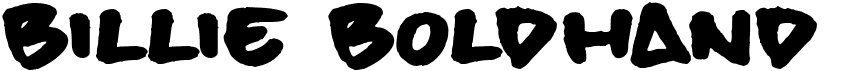 preview image of the Billie BoldHand font