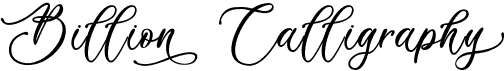 preview image of the Billion Calligraphy font