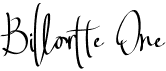preview image of the Billortte One font