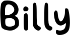 preview image of the Billy font