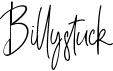 preview image of the Billystuck font