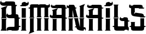 preview image of the Bimanails font