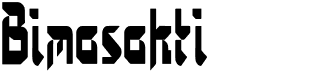 preview image of the Bimasakti font