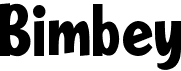 preview image of the Bimbey font