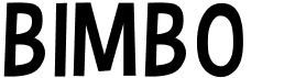 preview image of the Bimbo JVE font