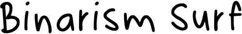preview image of the Binarism Surf font