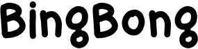 preview image of the BingBong font