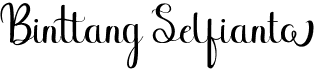 preview image of the Binttang Selfianto font