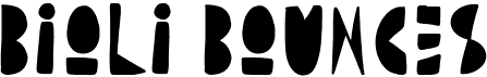 preview image of the Bioli Bounces font