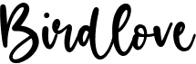 preview image of the Birdlove font