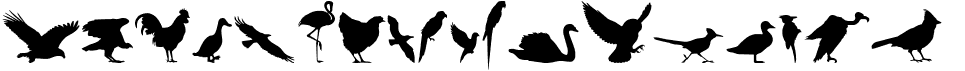 preview image of the Birds of a Feather font
