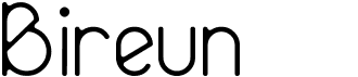 preview image of the Bireun font
