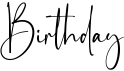 preview image of the Birthday font