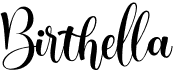 preview image of the Birthella font