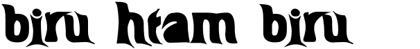 preview image of the Biru-htam-biru font