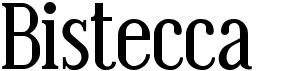 preview image of the Bistecca font