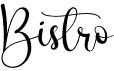 preview image of the Bistro font