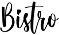 preview image of the Bistro font