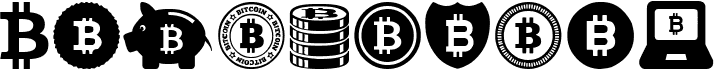 preview image of the Bitcoin font