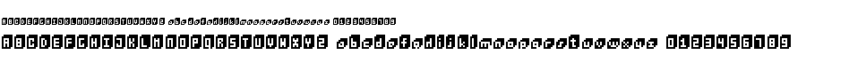 preview image of the BitCube font