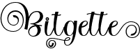 preview image of the Bitgette Script font
