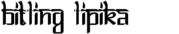 preview image of the Bitling Lipika font
