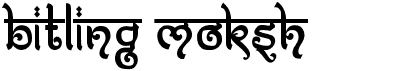 preview image of the Bitling Moksh font