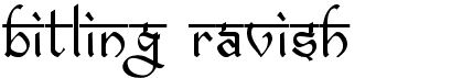 preview image of the Bitling Ravish font