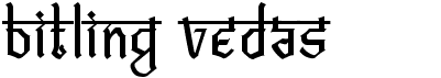 preview image of the Bitling Vedas font