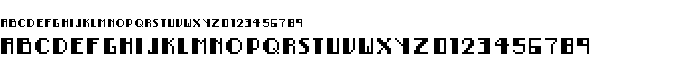 preview image of the BitNoire font