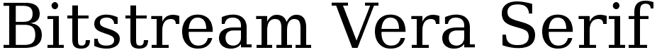 preview image of the Bitstream Vera Serif font