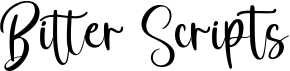 preview image of the Bitter Scripts font
