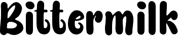 preview image of the Bittermilk font