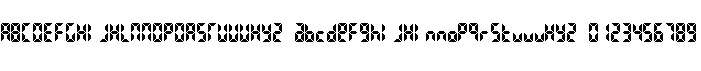 preview image of the Bittypix Countdown font