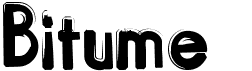 preview image of the Bitume font
