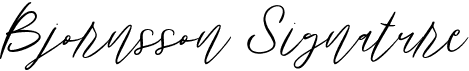 preview image of the Bjornsson Signature font