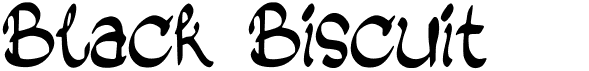 preview image of the Black Biscuit font